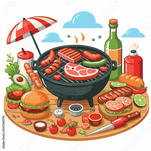 bbq, food, barbecue, grill, party, cooking, meat, picnic, grilling, summer, meal, grilled, cook, beef, cookout, hot, background, barbeque, steak, fire, backyard, pork, flame, delicious, smoke, outdoor