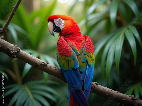 red and green macaw