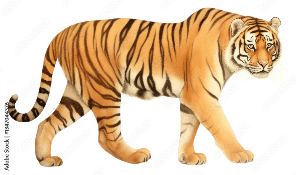 Obraz premium PNG Tiger wildlife animal mammal.
