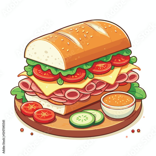 bread, baguette, meal, meat, fresh, food, background, cucumber, carrot, lunch, cuisine, coriander, sandwich, asian, traditional, vietnamese, pork, vietnam, sliced, closeup, cilantro, vegetable, street