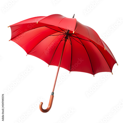 Red Umbrella Stock Photo on transparent background photo