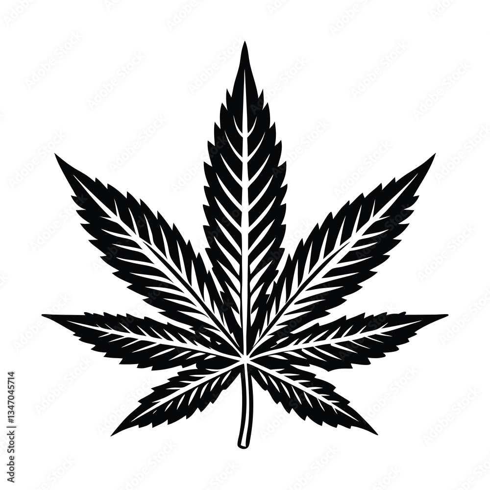 cannabis leaf vector illustration cannabis leaf vector illustration