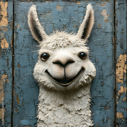Llama Illustration photo