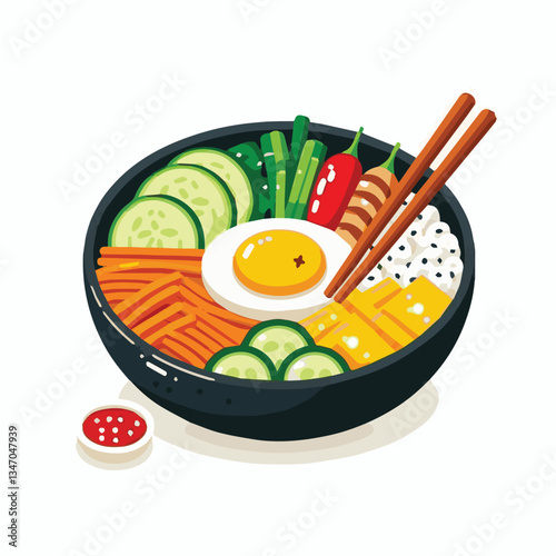 bibimbap, asian, cuisine, meal, healthy, delicious, food, rice, gourmet, korean food, vegetable, cooking, dinner, fresh, colorful, bowl, lunch, traditional, dish, egg, beef, spicy, korean, carrot, mea