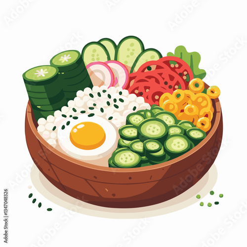 bibimbap, asian, cuisine, meal, healthy, delicious, food, rice, gourmet, korean food, vegetable, cooking, dinner, fresh, colorful, bowl, lunch, traditional, dish, egg, beef, spicy, korean, carrot, mea