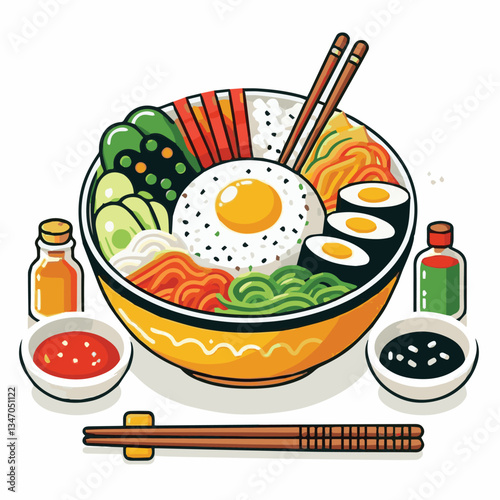 bibimbap, asian, cuisine, meal, healthy, delicious, food, rice, gourmet, korean food, vegetable, cooking, dinner, fresh, colorful, bowl, lunch, traditional, dish, egg, beef, spicy, korean, carrot, mea