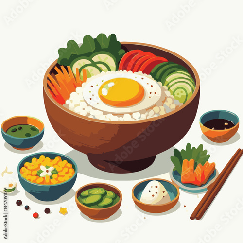bibimbap, asian, cuisine, meal, healthy, delicious, food, rice, gourmet, korean food, vegetable, cooking, dinner, fresh, colorful, bowl, lunch, traditional, dish, egg, beef, spicy, korean, carrot, mea