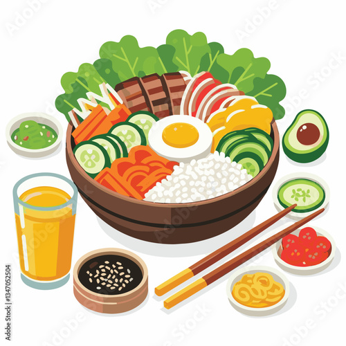 bibimbap, asian, cuisine, meal, healthy, delicious, food, rice, gourmet, korean food, vegetable, cooking, dinner, fresh, colorful, bowl, lunch, traditional, dish, egg, beef, spicy, korean, carrot, mea