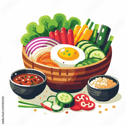 bibimbap, asian, cuisine, meal, healthy, delicious, food, rice, gourmet, korean food, vegetable, cooking, dinner, fresh, colorful, bowl, lunch, traditional, dish, egg, beef, spicy, korean, carrot, mea
