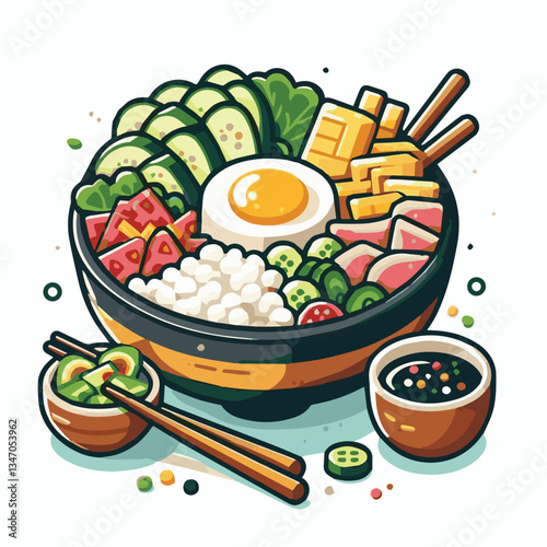 bibimbap, asian, cuisine, meal, healthy, delicious, food, rice, gourmet, korean food, vegetable, cooking, dinner, fresh, colorful, bowl, lunch, traditional, dish, egg, beef, spicy, korean, carrot, mea