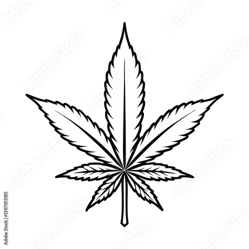 cannabis leaf vector