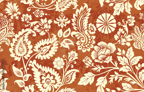 Ethnic Motifs Ikat floral paisley embroidery floral. ikat Saree Sarong oriental pattern traditional.Ikat embroidery style abstract embroidery design for texture,fabric,clothing,wrapping,decoration