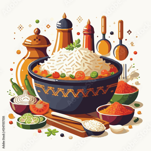 chicken, dinner, spicy, indian, cuisine, dish, asian, basmati, rice, meat, food, lunch, background, biryani, cooked, delicious, healthy, meal, india, restaurant, arabic, cooking, homemade, isolated, t