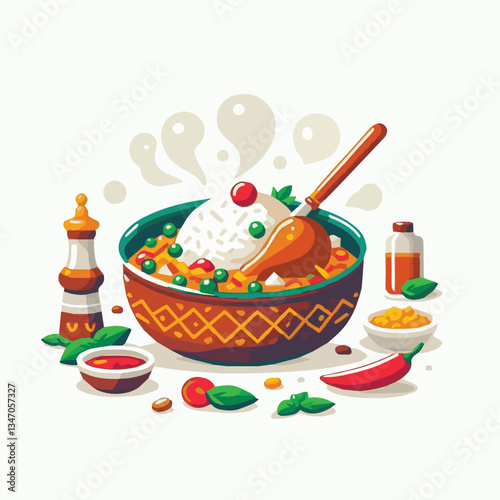 chicken, dinner, spicy, indian, cuisine, dish, asian, basmati, rice, meat, food, lunch, background, biryani, cooked, delicious, healthy, meal, india, restaurant, arabic, cooking, homemade, isolated, t