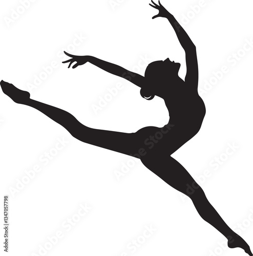 Silhouette of Gymnasts Performing on Gymnastic Rings – Strength and Balance Concept