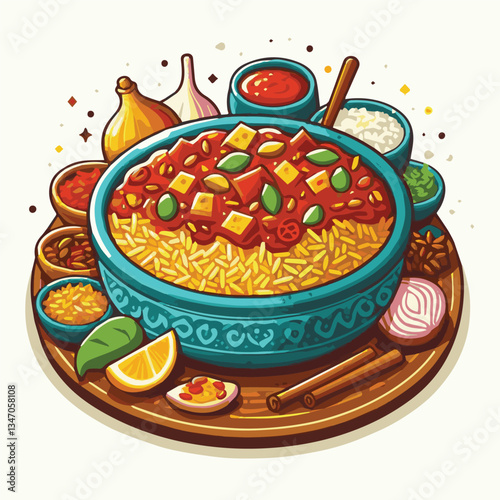 chicken, dinner, spicy, indian, cuisine, dish, asian, basmati, rice, meat, food, lunch, background, biryani, cooked, delicious, healthy, meal, india, restaurant, arabic, cooking, homemade, isolated, t