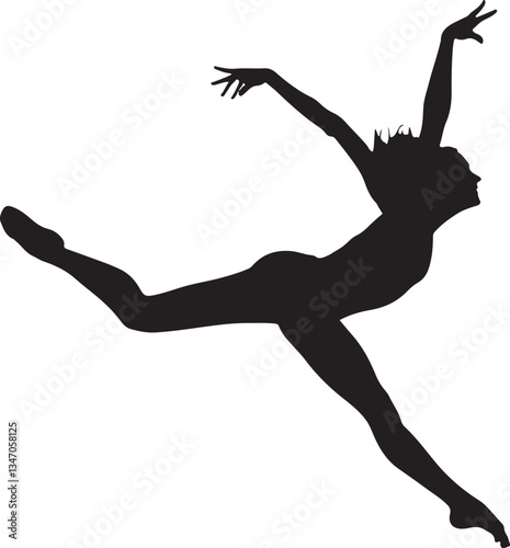 Silhouette of Gymnasts Performing on Gymnastic Rings – Strength and Balance Concept