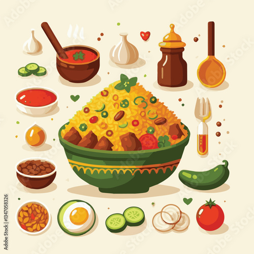 chicken, dinner, spicy, indian, cuisine, dish, asian, basmati, rice, meat, food, lunch, background, biryani, cooked, delicious, healthy, meal, india, restaurant, arabic, cooking, homemade, isolated, t