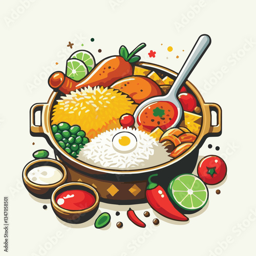 chicken, dinner, spicy, indian, cuisine, dish, asian, basmati, rice, meat, food, lunch, background, biryani, cooked, delicious, healthy, meal, india, restaurant, arabic, cooking, homemade, isolated, t