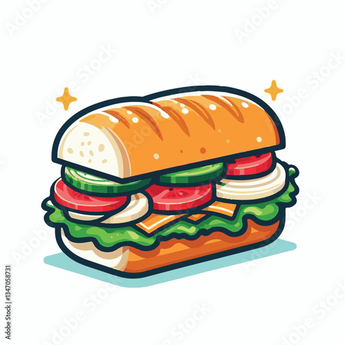 bread, baguette, meal, meat, fresh, food, background, cucumber, carrot, lunch, cuisine, coriander, sandwich, asian, traditional, vietnamese, pork, vietnam, sliced, closeup, cilantro, vegetable, street