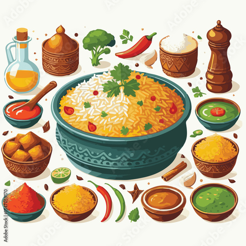 chicken, dinner, spicy, indian, cuisine, dish, asian, basmati, rice, meat, food, lunch, background, biryani, cooked, delicious, healthy, meal, india, restaurant, arabic, cooking, homemade, isolated, t