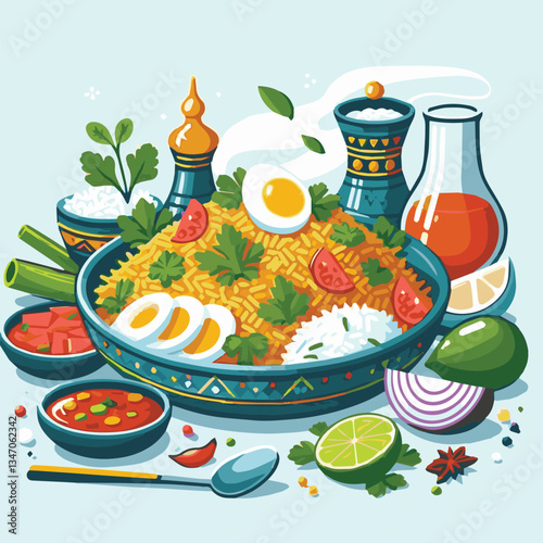 chicken, dinner, spicy, indian, cuisine, dish, asian, basmati, rice, meat, food, lunch, background, biryani, cooked, delicious, healthy, meal, india, restaurant, arabic, cooking, homemade, isolated, t