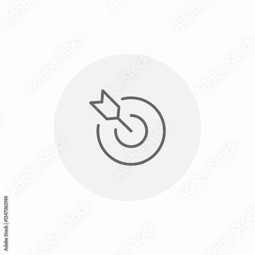 target point icon sign vector