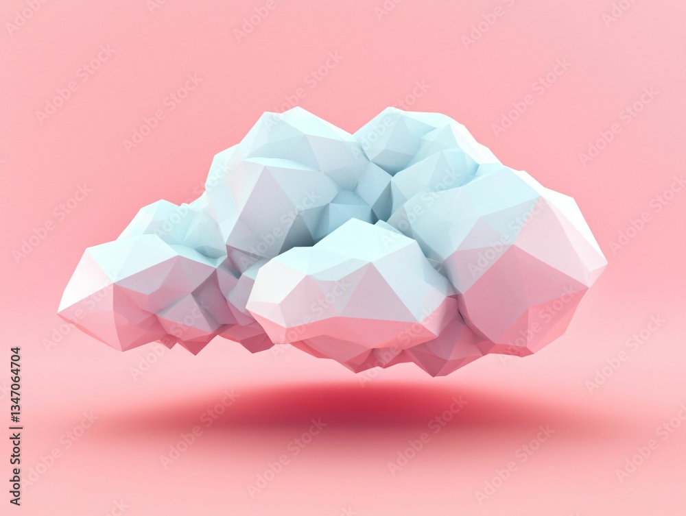 Low Poly Cloud Low Poly Cloud