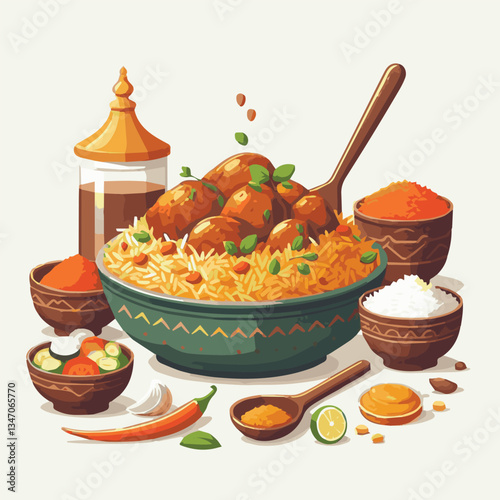 chicken, dinner, spicy, indian, cuisine, dish, asian, basmati, rice, meat, food, lunch, background, biryani, cooked, delicious, healthy, meal, india, restaurant, arabic, cooking, homemade, isolated, t