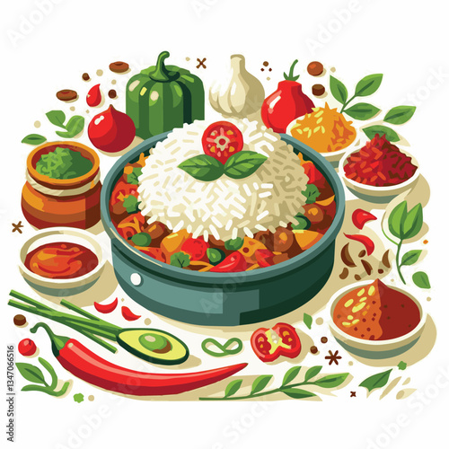 chicken, dinner, spicy, indian, cuisine, dish, asian, basmati, rice, meat, food, lunch, background, biryani, cooked, delicious, healthy, meal, india, restaurant, arabic, cooking, homemade, isolated, t