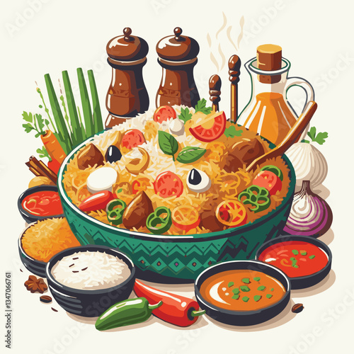 chicken, dinner, spicy, indian, cuisine, dish, asian, basmati, rice, meat, food, lunch, background, biryani, cooked, delicious, healthy, meal, india, restaurant, arabic, cooking, homemade, isolated, t