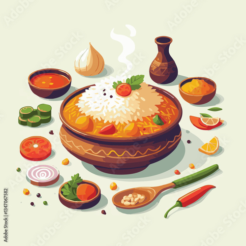 chicken, dinner, spicy, indian, cuisine, dish, asian, basmati, rice, meat, food, lunch, background, biryani, cooked, delicious, healthy, meal, india, restaurant, arabic, cooking, homemade, isolated, t