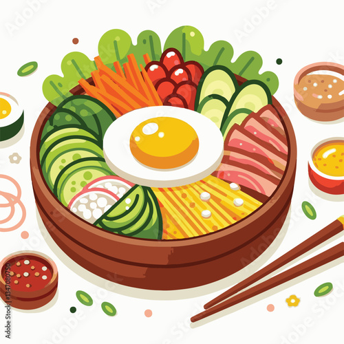 bibimbap, asian, cuisine, meal, healthy, delicious, food, rice, gourmet, korean food, vegetable, cooking, dinner, fresh, colorful, bowl, lunch, traditional, dish, egg, beef, spicy, korean, carrot, mea