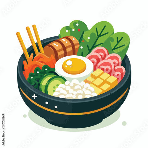 bibimbap, asian, cuisine, meal, healthy, delicious, food, rice, gourmet, korean food, vegetable, cooking, dinner, fresh, colorful, bowl, lunch, traditional, dish, egg, beef, spicy, korean, carrot, mea