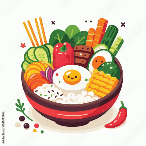 bibimbap, asian, cuisine, meal, healthy, delicious, food, rice, gourmet, korean food, vegetable, cooking, dinner, fresh, colorful, bowl, lunch, traditional, dish, egg, beef, spicy, korean, carrot, mea