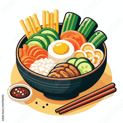 bibimbap, asian, cuisine, meal, healthy, delicious, food, rice, gourmet, korean food, vegetable, cooking, dinner, fresh, colorful, bowl, lunch, traditional, dish, egg, beef, spicy, korean, carrot, mea