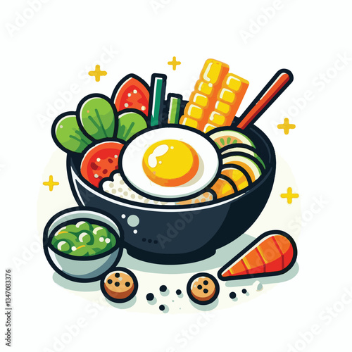 bibimbap, asian, cuisine, meal, healthy, delicious, food, rice, gourmet, korean food, vegetable, cooking, dinner, fresh, colorful, bowl, lunch, traditional, dish, egg, beef, spicy, korean, carrot, mea