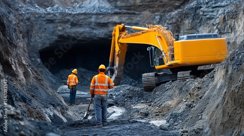 Extraction of Large Metal Ore Vein: Laborious Process of Deep Underground Mining