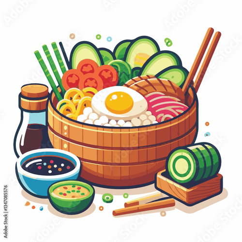bibimbap, asian, cuisine, meal, healthy, delicious, food, rice, gourmet, korean food, vegetable, cooking, dinner, fresh, colorful, bowl, lunch, traditional, dish, egg, beef, spicy, korean, carrot, mea