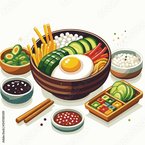 bibimbap, asian, cuisine, meal, healthy, delicious, food, rice, gourmet, korean food, vegetable, cooking, dinner, fresh, colorful, bowl, lunch, traditional, dish, egg, beef, spicy, korean, carrot, mea