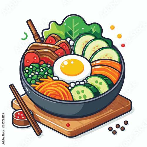 bibimbap, asian, cuisine, meal, healthy, delicious, food, rice, gourmet, korean food, vegetable, cooking, dinner, fresh, colorful, bowl, lunch, traditional, dish, egg, beef, spicy, korean, carrot, mea