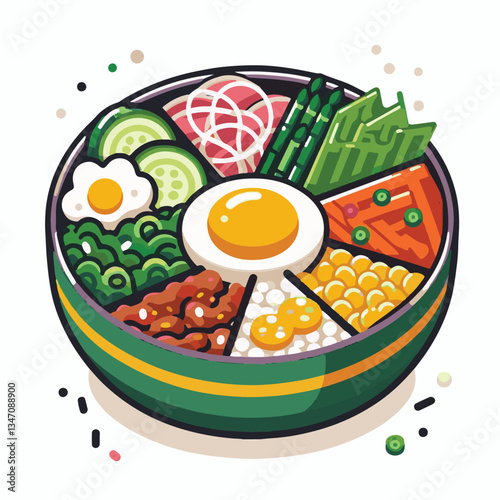 bibimbap, asian, cuisine, meal, healthy, delicious, food, rice, gourmet, korean food, vegetable, cooking, dinner, fresh, colorful, bowl, lunch, traditional, dish, egg, beef, spicy, korean, carrot, mea