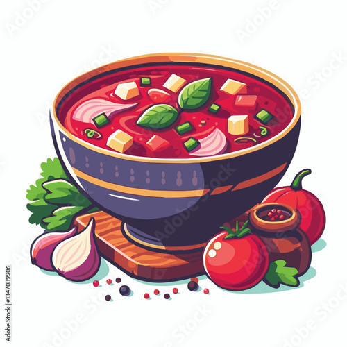 soup, food, borscht, bowl, ukrainian, dish, lunch, dinner, vegetable, beet, cream, cuisine, borsch, beetroot, red, meat, traditional, healthy, meal, homemade, hot, gourmet, plate, garlic, tasty, cooki