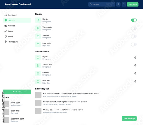 Smart Home Dashboard, Home Automation Panel, IoT Control Center, Connected Home Interface, Home Management System, Digital Home Hub, Intelligent Living Dashboard, Household Monitoring Panel, Smart Dev