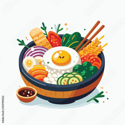 bibimbap, asian, cuisine, meal, healthy, delicious, food, rice, gourmet, korean food, vegetable, cooking, dinner, fresh, colorful, bowl, lunch, traditional, dish, egg, beef, spicy, korean, carrot, mea