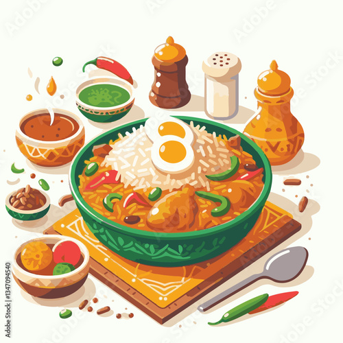 chicken, dinner, spicy, indian, cuisine, dish, asian, basmati, rice, meat, food, lunch, background, biryani, cooked, delicious, healthy, meal, india, restaurant, arabic, cooking, homemade, isolated, t