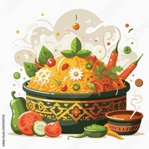 chicken, dinner, spicy, indian, cuisine, dish, asian, basmati, rice, meat, food, lunch, background, biryani, cooked, delicious, healthy, meal, india, restaurant, arabic, cooking, homemade, isolated, t