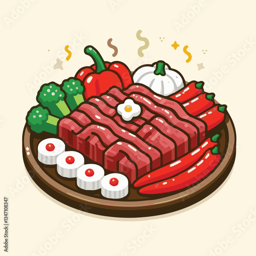 cuisine, meal, dish, meat, bulgogi, delicious, dinner, restaurant, beef, cooking, lunch, traditional, food, healthy, gourmet, asian, background, menu, spicy, plate, bbq, korean, korean food, barbecue,