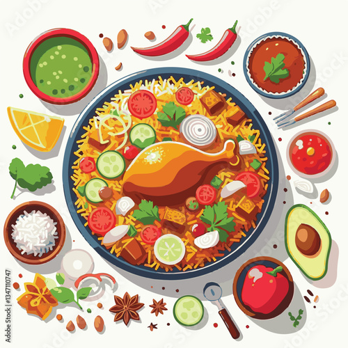 chicken, dinner, spicy, indian, cuisine, dish, asian, basmati, rice, meat, food, lunch, background, biryani, cooked, delicious, healthy, meal, india, restaurant, arabic, cooking, homemade, isolated, t