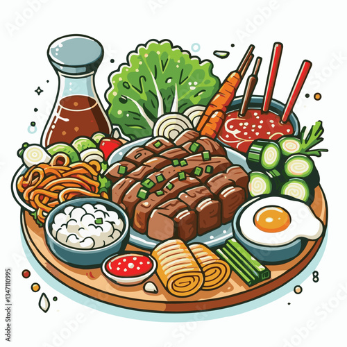 cuisine, meal, dish, meat, bulgogi, delicious, dinner, restaurant, beef, cooking, lunch, traditional, food, healthy, gourmet, asian, background, menu, spicy, plate, bbq, korean, korean food, barbecue,